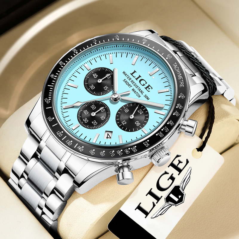 Luxury Watch Investment - LIGE Top Brand Luxury New Men
