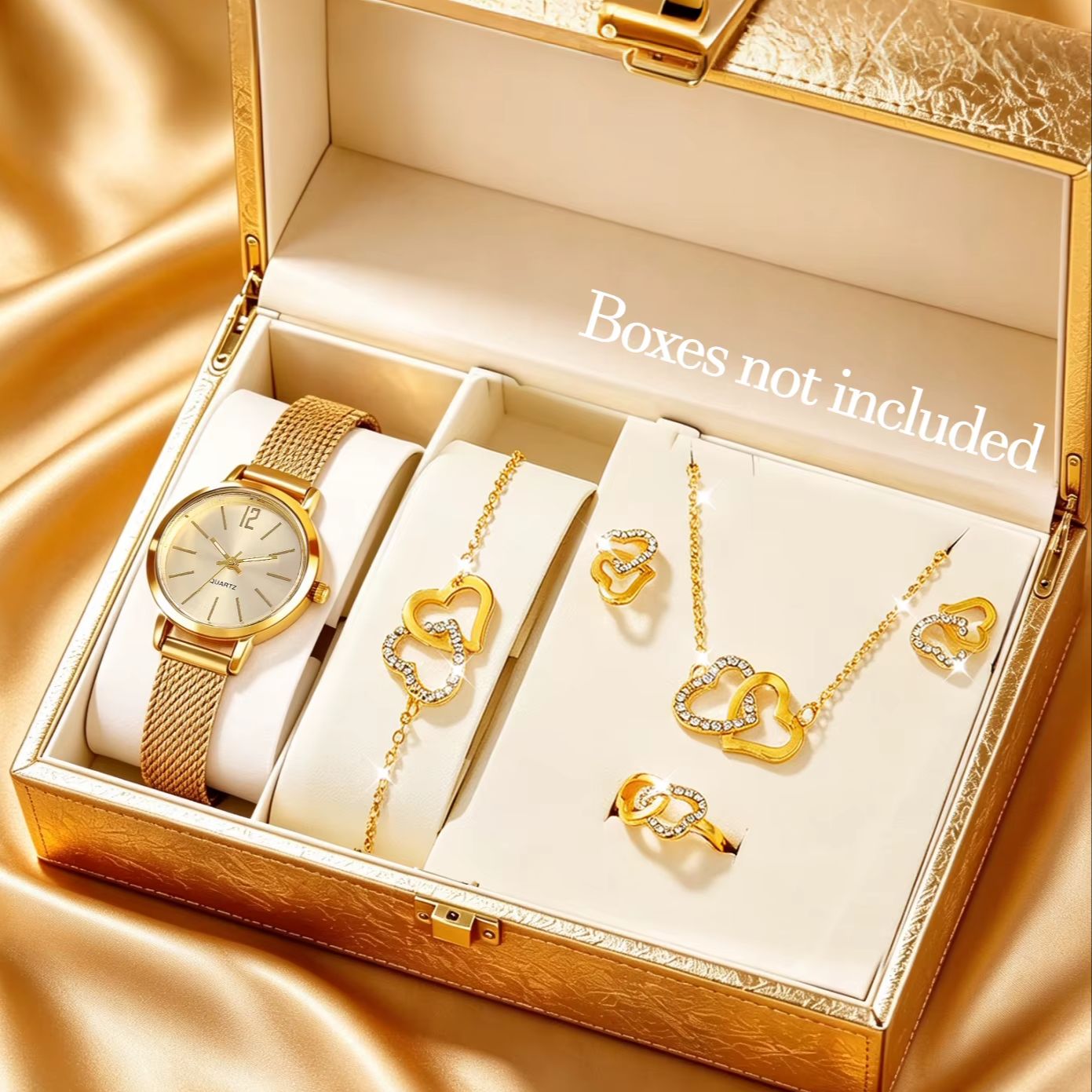 6-Piece Set of Light Luxury Mi - Luxury Watch Gift For Her recension och pris