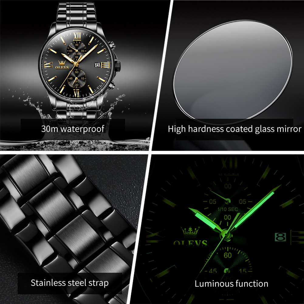 OLEVS 2886 Classic Black Quart - Luxury Watch Investment recension och pris