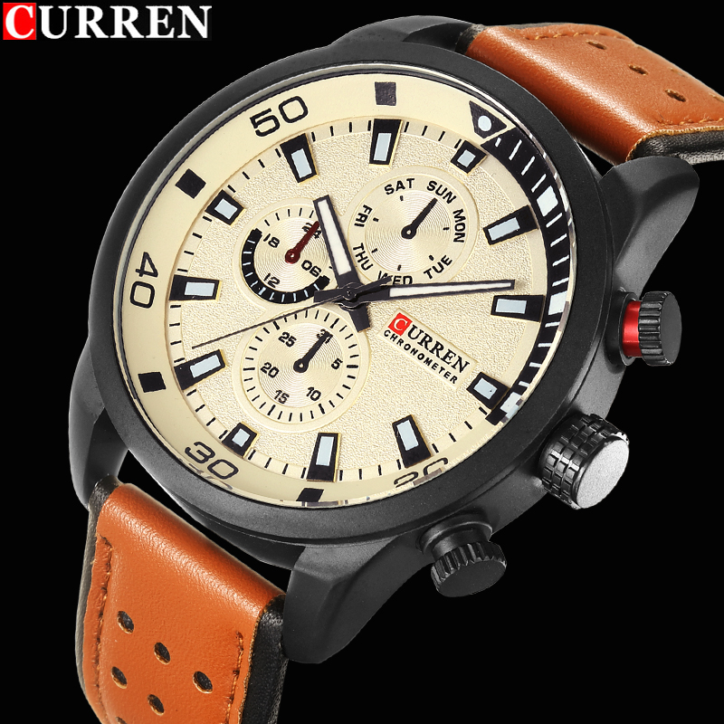 2017 CURREN Stylish Watch Men  - Luxury Watch Investment recension och pris