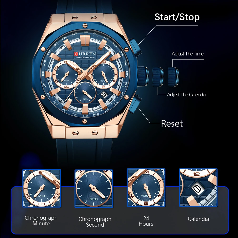 CURREN Luxury Brand High Quali - Luxury Watch Investment recension och pris