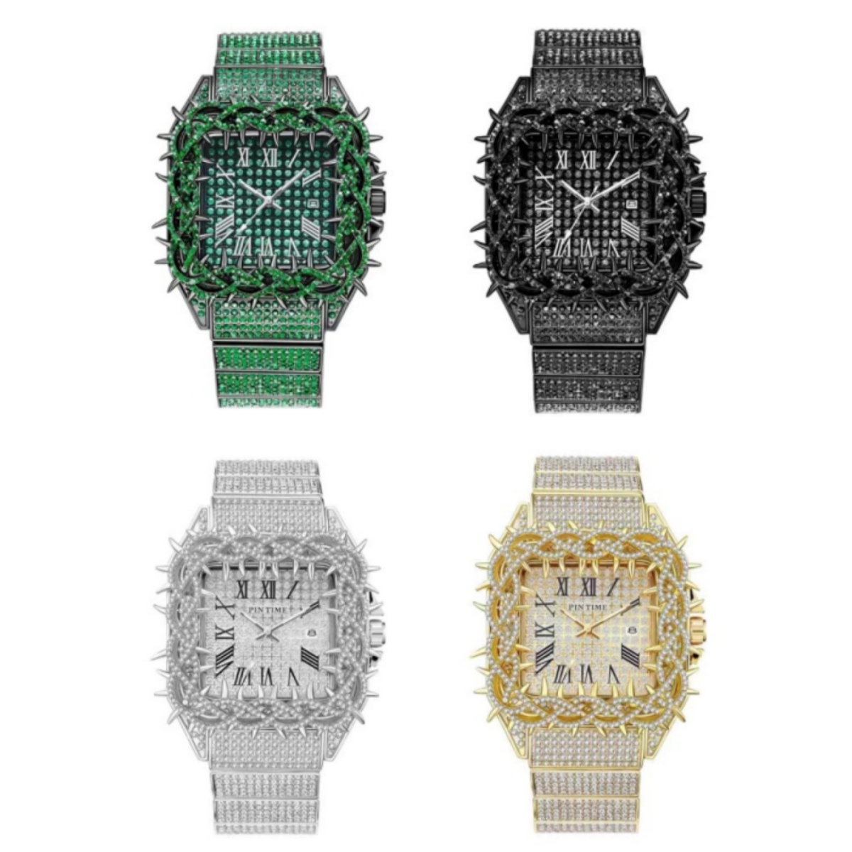Iced Out Square Men Quartz Wat - Luxury Watch Iceberg recension och pris